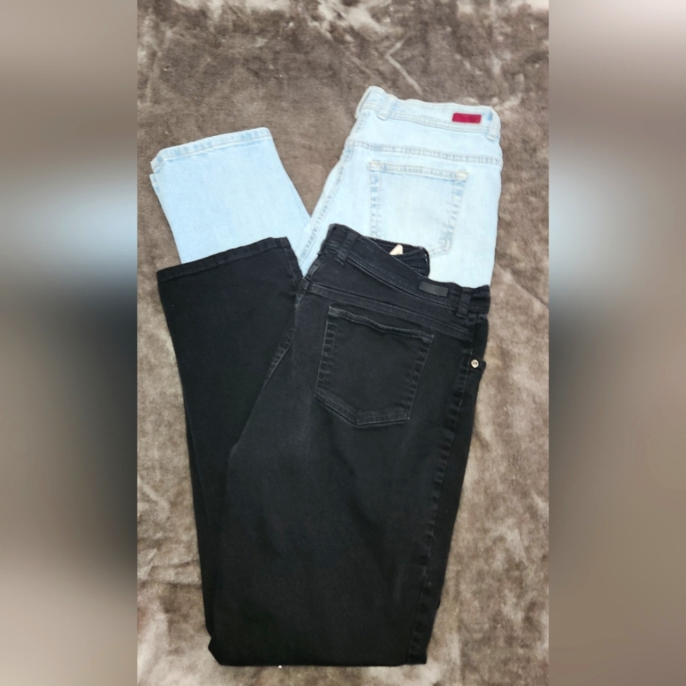 Gloria Vanderbilt Women's Jeans - Light Blue and Black